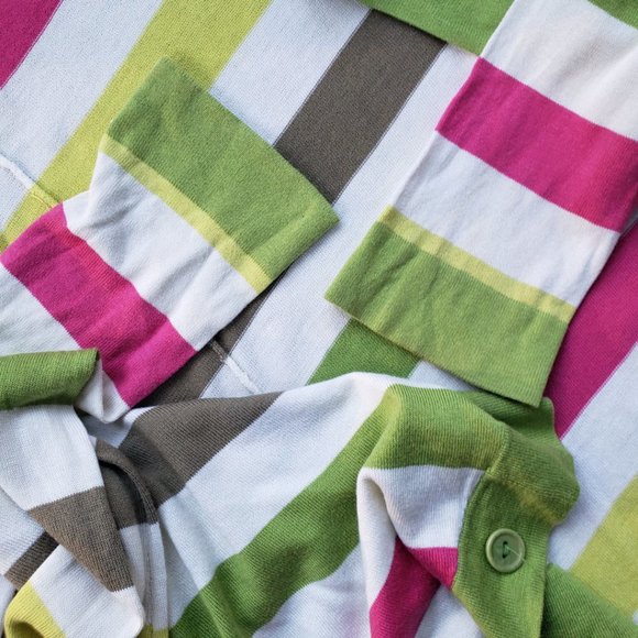 Vintage Y2K BCBG MAXAZRIA Striped Knit Crop Top Women's Small - Picture 9 of 12